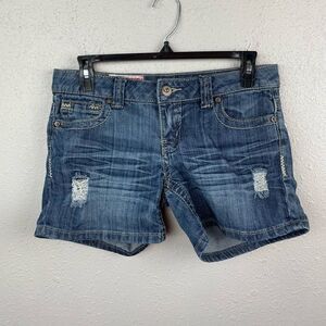 1st Kiss Distressed Denim Shorts Size 5 EUC
